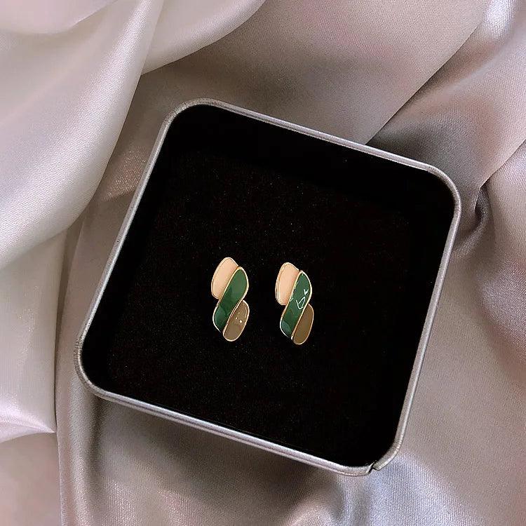 Versatile Geometric Contrasting Drop Earrings Charm Jewelry EL345 - Touchy Style .