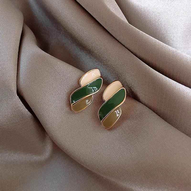 Versatile Geometric Contrasting Drop Earrings Charm Jewelry EL345 - Touchy Style