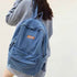 Vintage Canvas College Cool Backpack Laptop Denim School Bag GZ247 - Touchy Style
