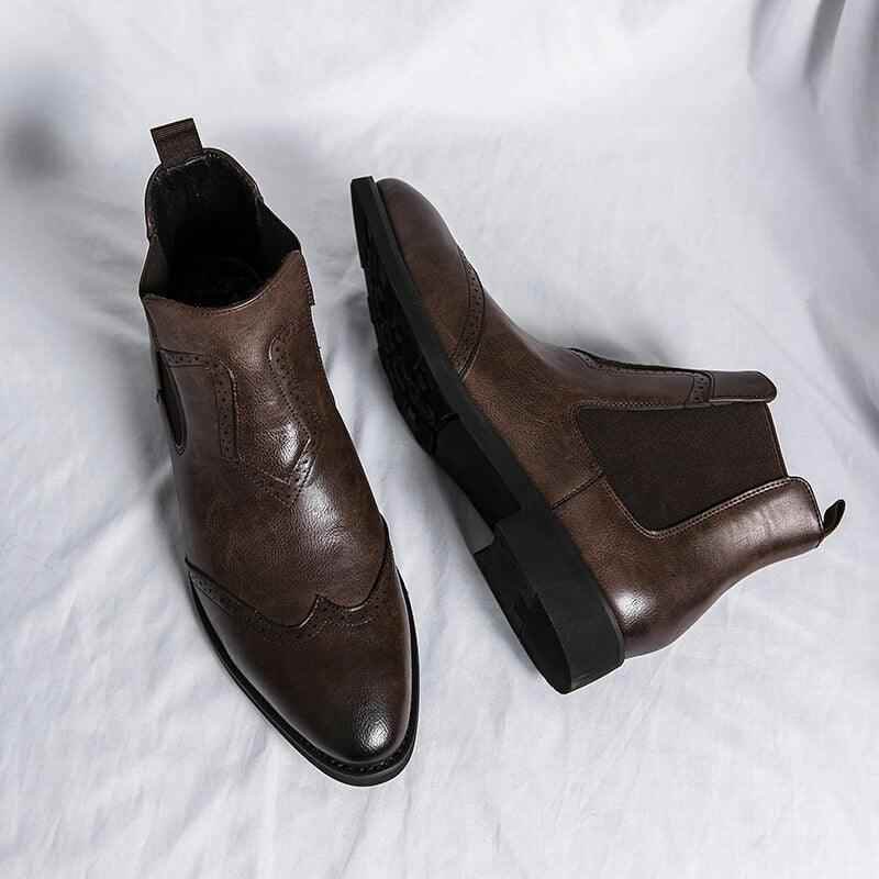 Vintage Classic Luxury Leather Men&