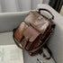 Vintage Cool Large Capacity Leather School Backpack AZ225 - Touchy Style .