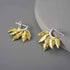 Vintage Leaves LFJC0017 Hoop Earring Charm Jewelry 925 Sterling Silver - Touchy Style .