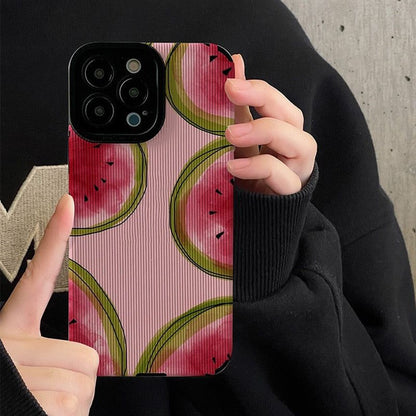 Watermelon Fruit Cute Phone Cases For iPhone 14, 13 Pro Max, 12, 11, XS Max, XR, X, 7, 8 Plus, SE - Touchy Style .