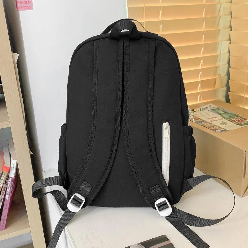 Waterproof Nylon Solid Cool Backpack RX443- Korean Style For Teenagers - Touchy Style