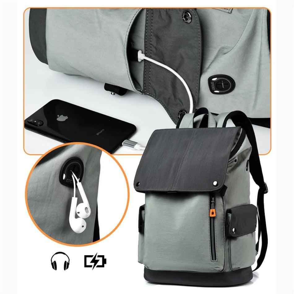 Waterproof Travel Cool Backpack Men Solid Laptop School Bag pack Student Large Casual Camouflage Stripe Plaid Star Back Bags - Touchy Style