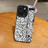 White Cute Graffiti Heart Phone Case for iPhone 14, 13, 12, 11 Pro Max, X, XR, XS Max, 7, 8 Plus, and SE - Touchy Style