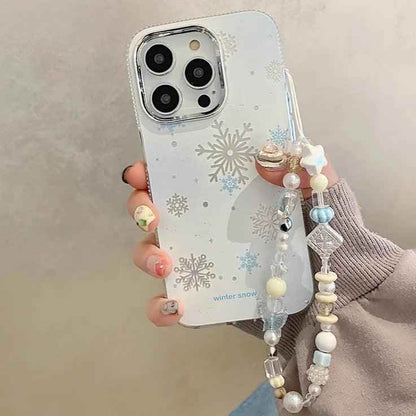 Winter Snow Hard Cute Phone Case for iPhone 15 Pro Max, 14, 13, 11, 12, and 15 Plus - Touchy Style .