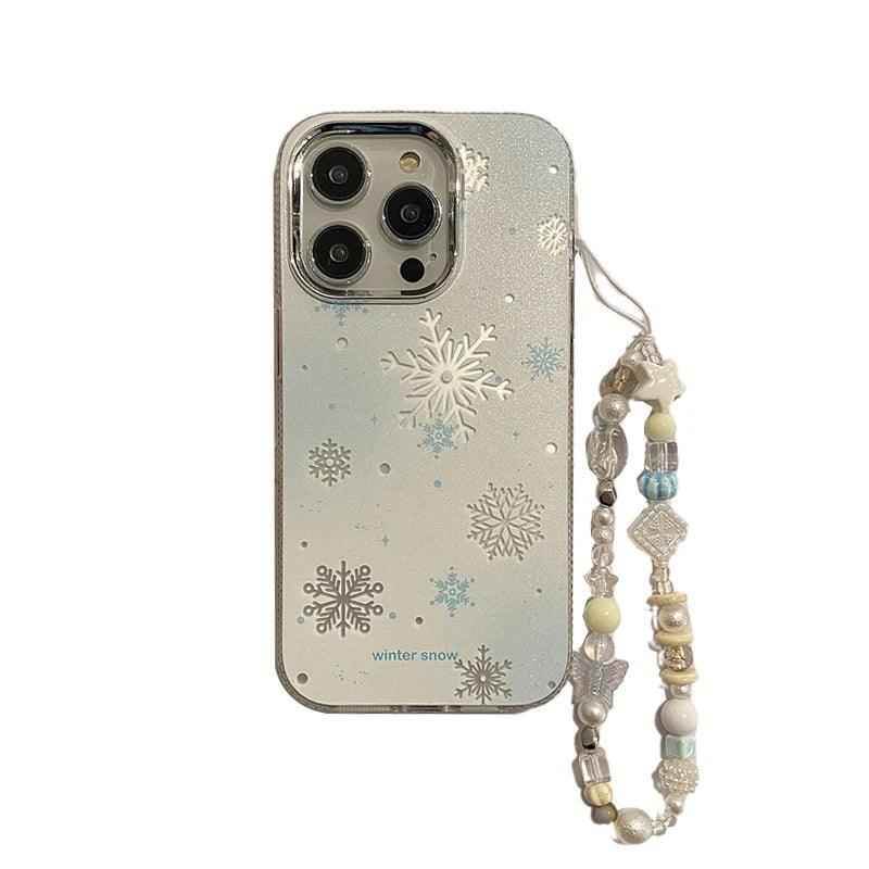 Winter Snow Hard Cute Phone Case for iPhone 15 Pro Max, 14, 13, 11, 12, and 15 Plus - Touchy Style