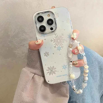 Winter Snow Hard Cute Phone Case for iPhone 15 Pro Max, 14, 13, 11, 12, and 15 Plus - Touchy Style .