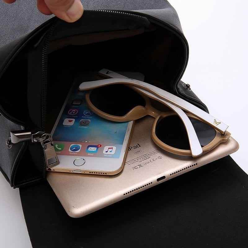 XA1139H Leather Patchwork Cool Backpack: Fashion Multifunction Bag - Touchy Style