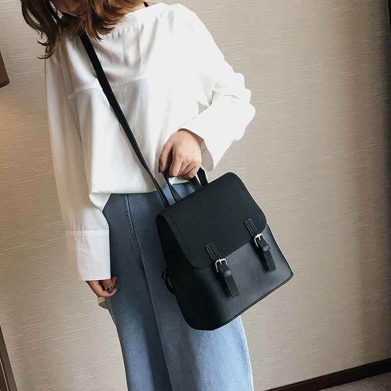 XA1139H Leather Patchwork Cool Backpack: Fashion Multifunction Bag - Touchy Style