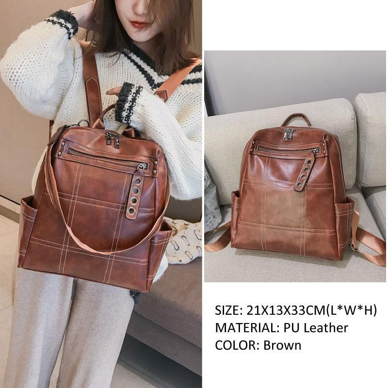 XA216H Cool Backpack: High-Quality Leather Shoulder Bag - Touchy Style .