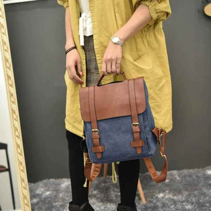 XA29H Vintage Canvas Cool Backpacks: School Bags for Teenage Girls - Touchy Style