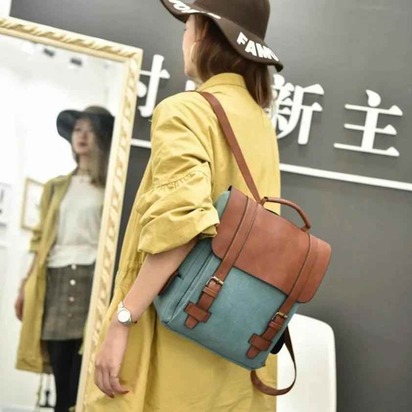 XA29H Vintage Canvas Cool Backpacks: School Bags for Teenage Girls - Touchy Style .