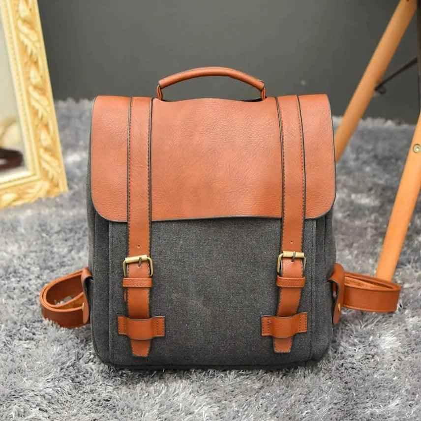 XA29H Vintage Canvas Cool Backpacks: School Bags for Teenage Girls - Touchy Style