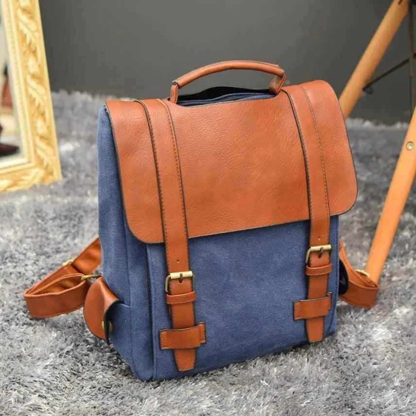 XA29H Vintage Canvas Cool Backpacks: School Bags for Teenage Girls - Touchy Style .