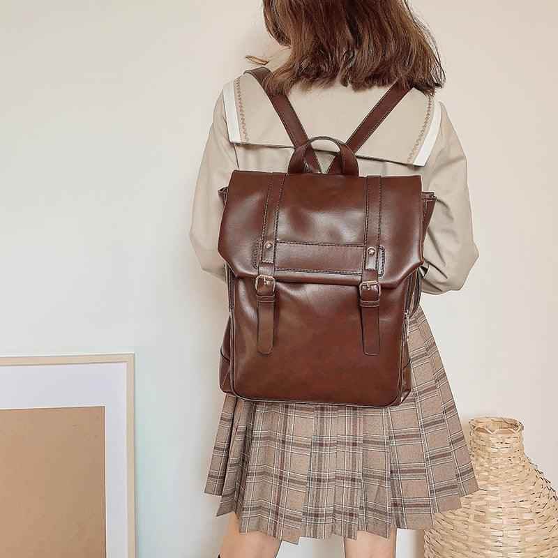 XA30H Cool Backpack: Fashion Leather School Bag - Touchy Style .