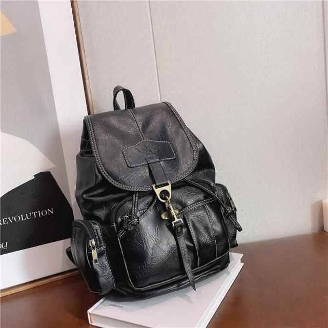 XA50H Vintage Cool Backpack: High-Quality Leather School Bags - Touchy Style .