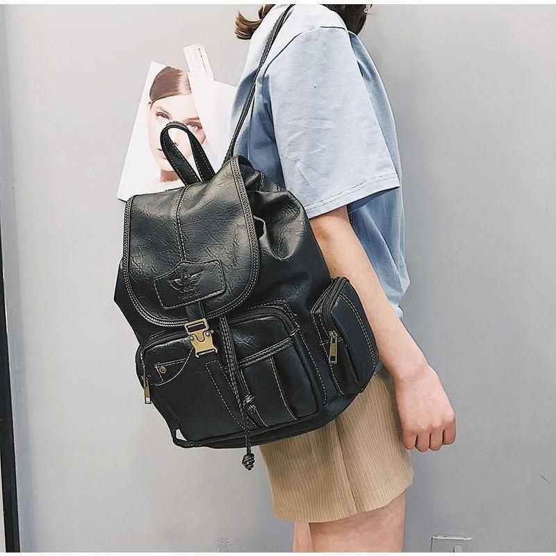 XA50H Vintage Cool Backpack: High-Quality Leather School Bags - Touchy Style .