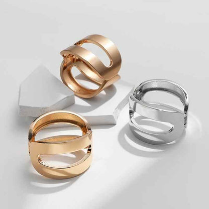 XLB0501 Bracelet Charm Jewelry - Metal Punk Wide Cuff Bangle - Touchy Style