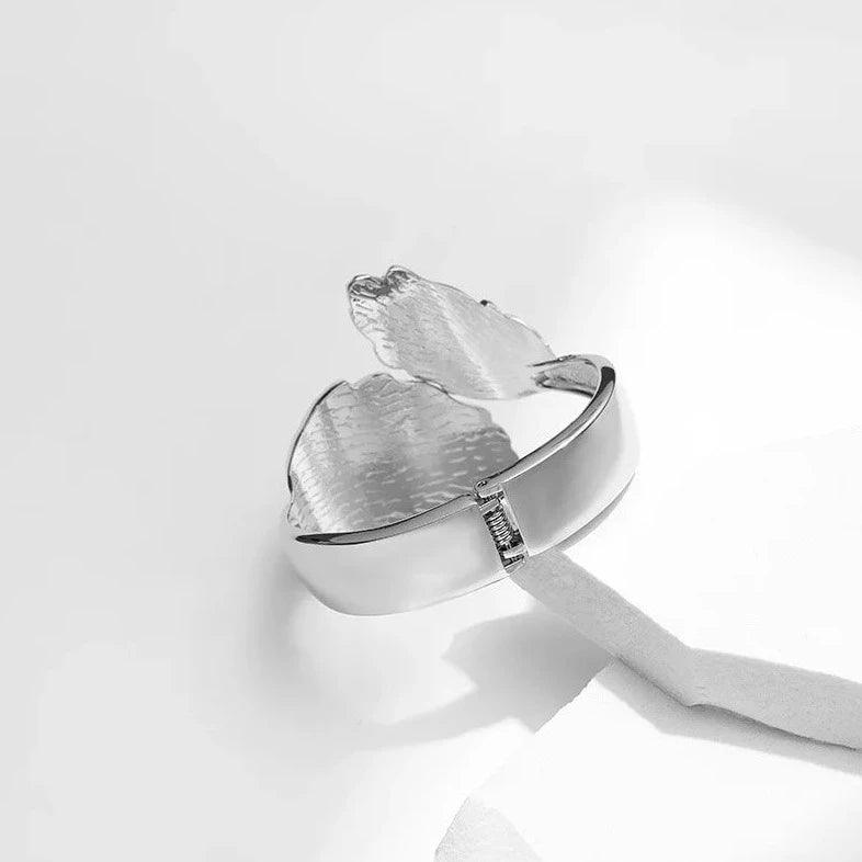 XLB0503 Bracelet Charm Jewelry - Leaf-Shaped Bangle - Touchy Style