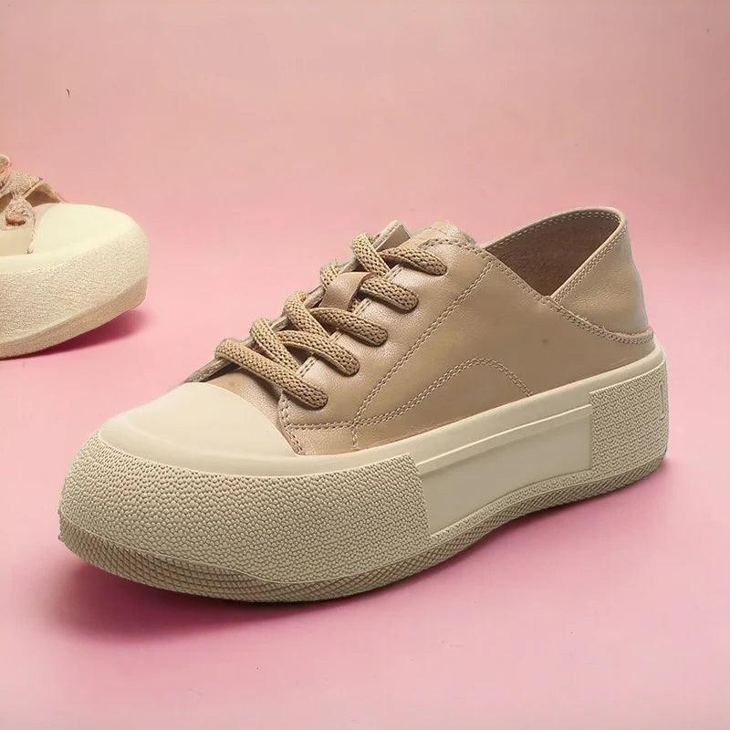 Y175 Women's Casual Shoes - Platform Sneakers With Thick Bottom - Touchy Style