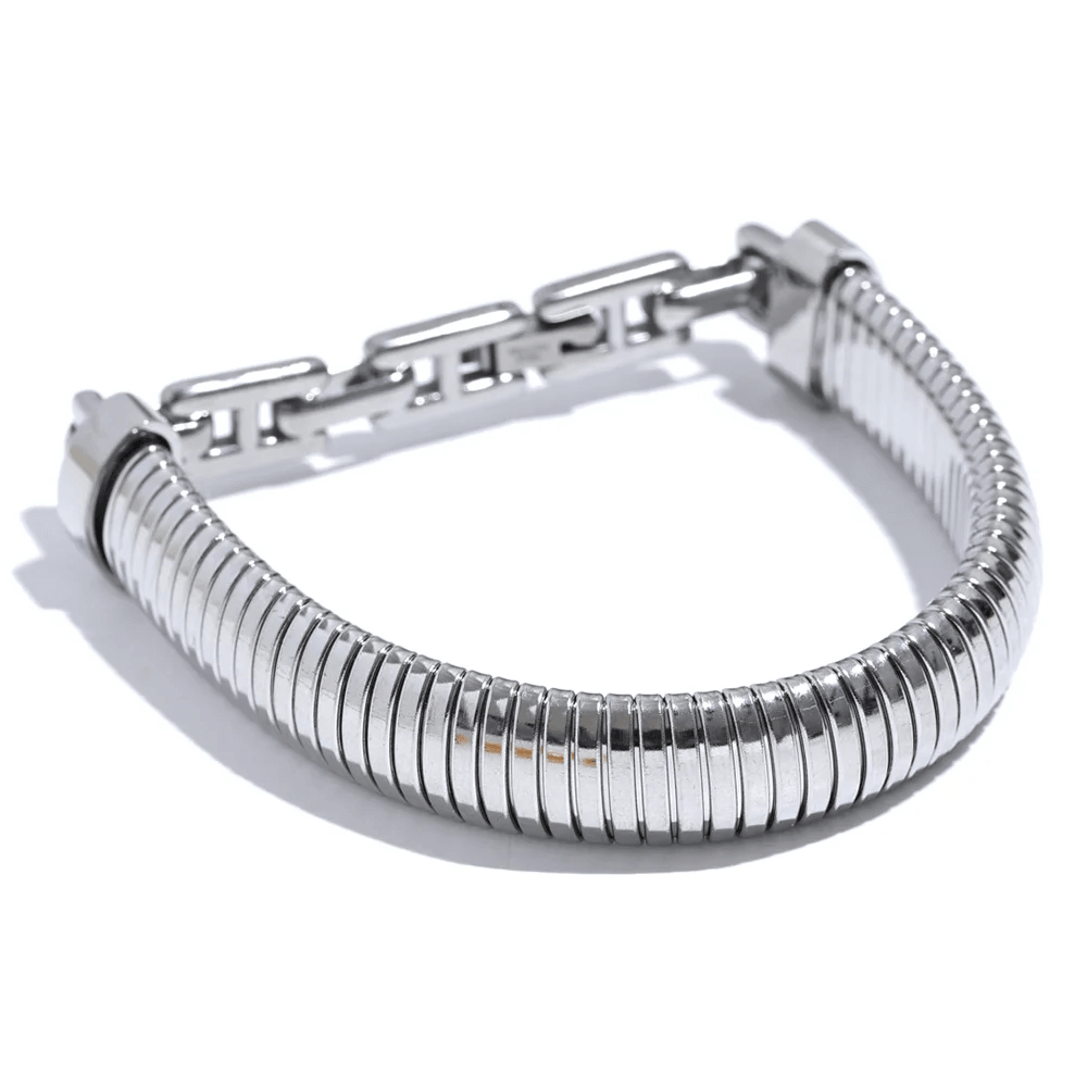 YH360A Bracelet Charm Jewelry - Stainless Steel Metal Texture - Touchy Style