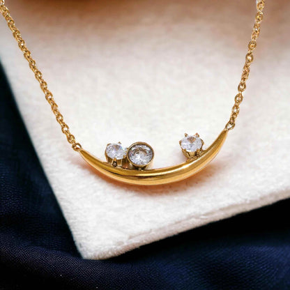 YH3778A Necklace Charm Jewelry - Chic Cubic Zirconia Elegant Pendant - Touchy Style