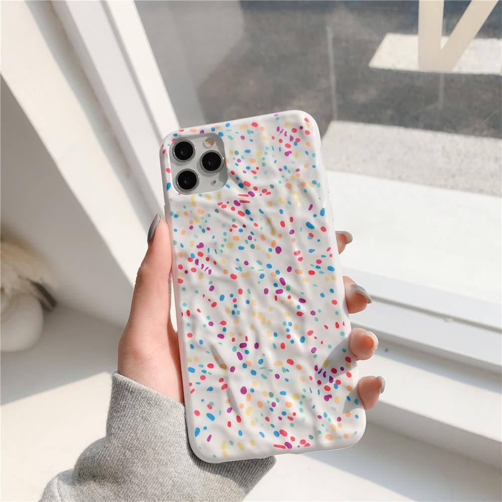 3D Colorful Dots Cute Phone Cases For iPhone 11 12 13 Pro XS MAX XR X 7 8 Plus - Touchy Style .
