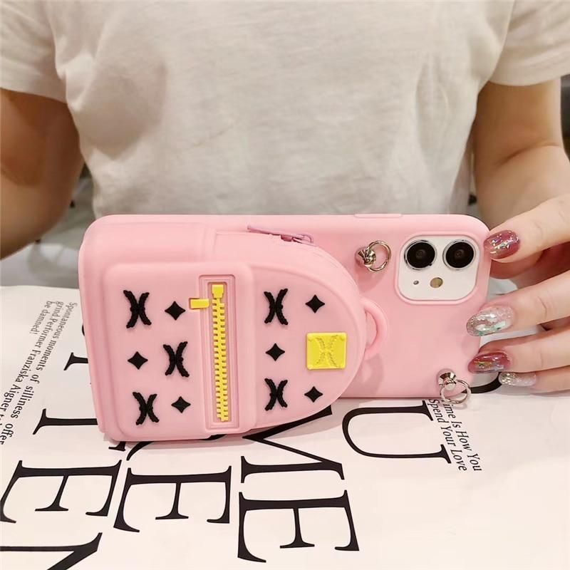 3D Silicon Wallet Coin Bags Cute Phone Case For Galaxy A30 A40 A50 A70 A10 A20 A10E A20S A30S A90 - Touchy Style .