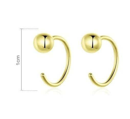 925 Sterling Silver Earrings Charm Jewelry Tiny Hoop 