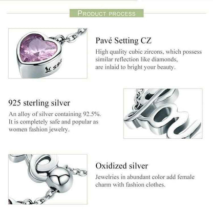 925 Sterling Silver Finger Rings Charm Jewelry Love Letters SCR246 - Touchy Style