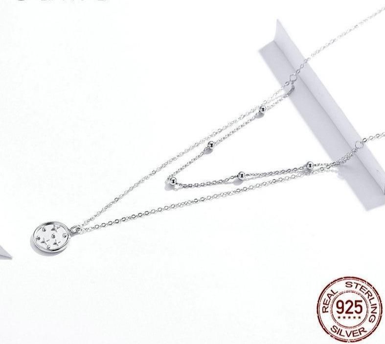 925 Sterling Silver Necklaces Charm Jewelry Chain Star SCN365 - Touchy Style .