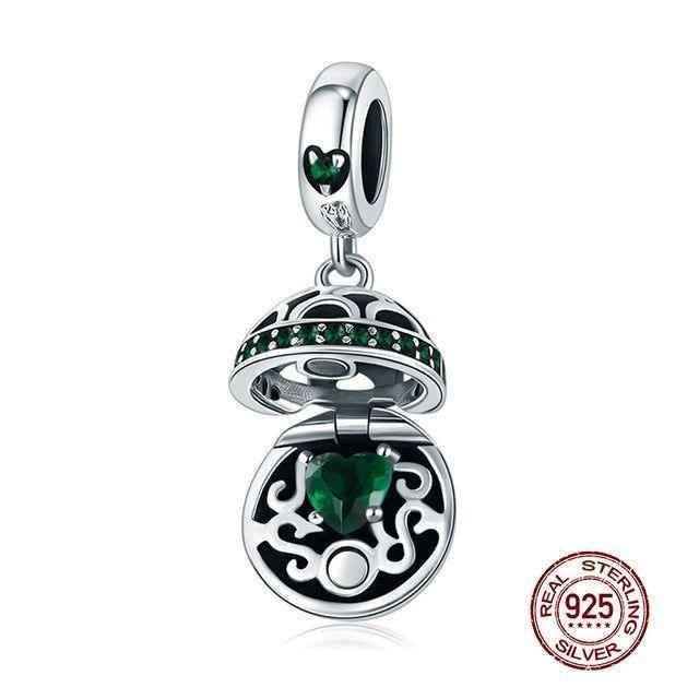 925 Sterling Silver Pendant Charm Jewelry WOS10 Ball Love Gift Without Chain - Touchy Style