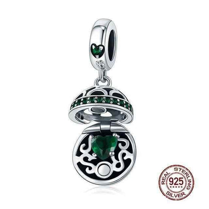 925 Sterling Silver Pendant Charm Jewelry WOS10 Ball Love Gift Without Chain - Touchy Style