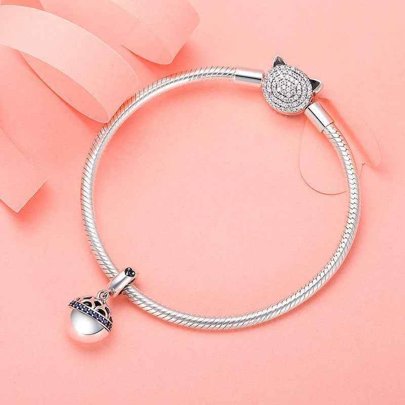 925 Sterling Silver Pendant Charm Jewelry WOS10 Ball Love Gift Without Chain - Touchy Style