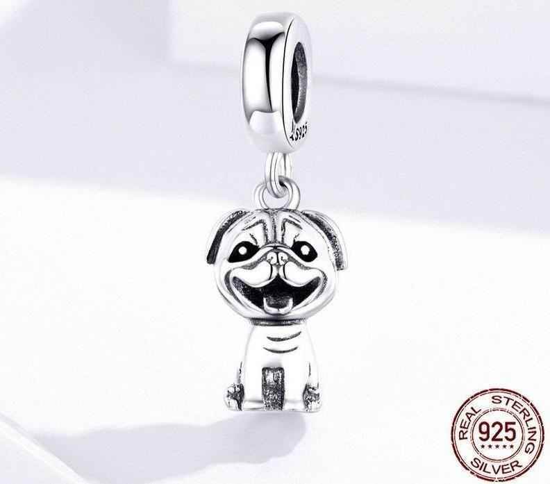 925 Sterling Silver Pendent Charm Jewelry Bako Dog SCC1320 - Touchy Style