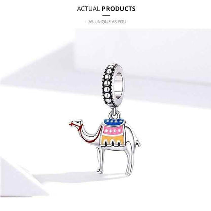 925 Sterling Silver Pendent Charm Jewelry Camel 