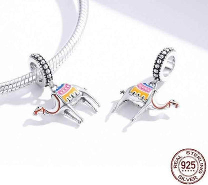 925 Sterling Silver Pendent Charm Jewelry Camel 