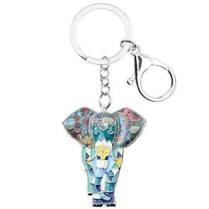 Jungle Animal An Elephant Pattern Unique Key Chain BOS0105 - Touchy Style