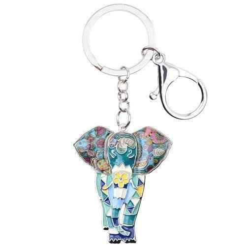 Jungle Animal An Elephant Pattern Unique Key Chain BOS0105 - Touchy Style