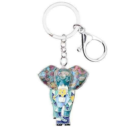 Jungle Animal An Elephant Pattern Unique Key Chain BOS0105 - Touchy Style