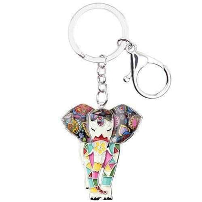 Jungle Animal An Elephant Pattern Unique Key Chain BOS0105 - Touchy Style .