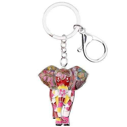 Jungle Animal An Elephant Pattern Unique Key Chain BOS0105 - Touchy Style .