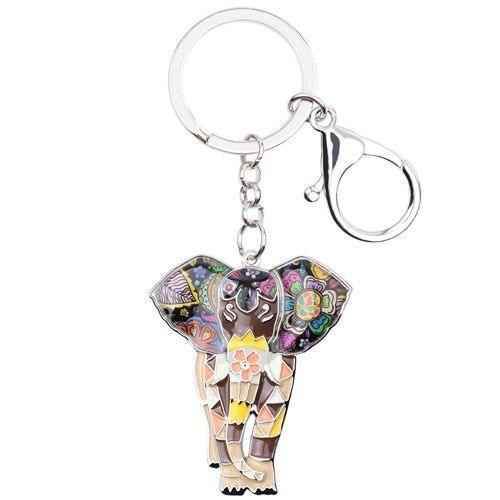 Jungle Animal An Elephant Pattern Unique Key Chain BOS0105 - Touchy Style .