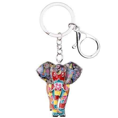 Jungle Animal An Elephant Pattern Unique Key Chain BOS0105 - Touchy Style