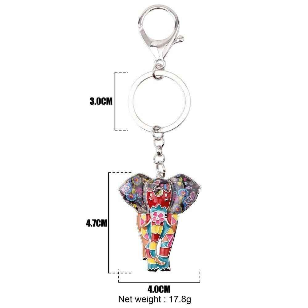 Jungle Animal An Elephant Pattern Unique Key Chain BOS0105 - Touchy Style