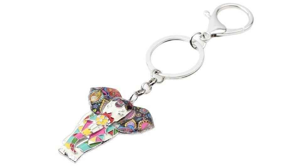 Jungle Animal An Elephant Pattern Unique Key Chain BOS0105 - Touchy Style .