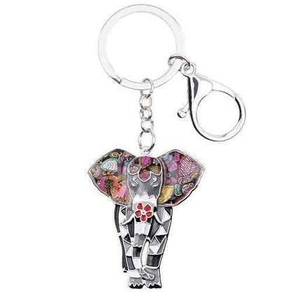 Jungle Animal An Elephant Pattern Unique Key Chain BOS0105 - Touchy Style .