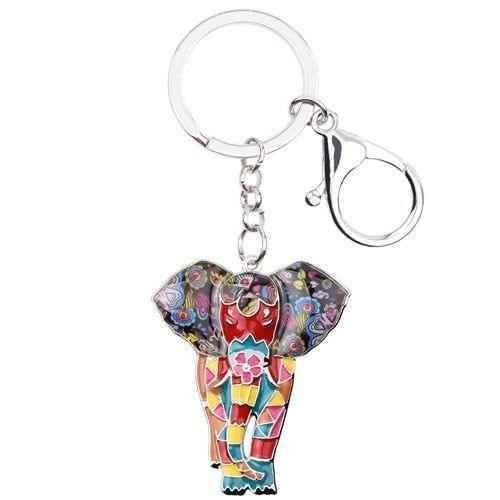 Jungle Animal An Elephant Pattern Unique Key Chain BOS0105 - Touchy Style